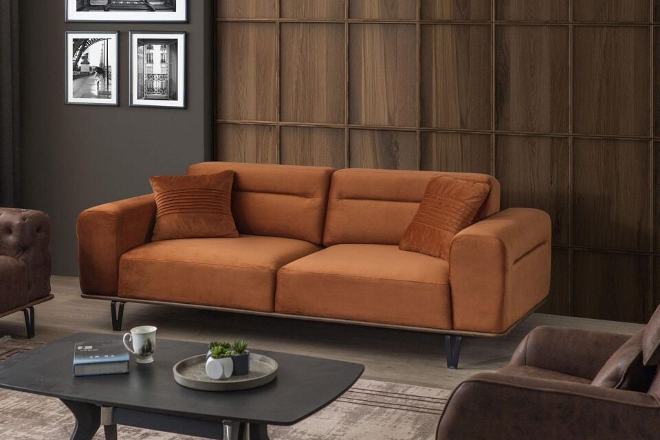 Zinde Luxera 3 Lü Koltuk Düz