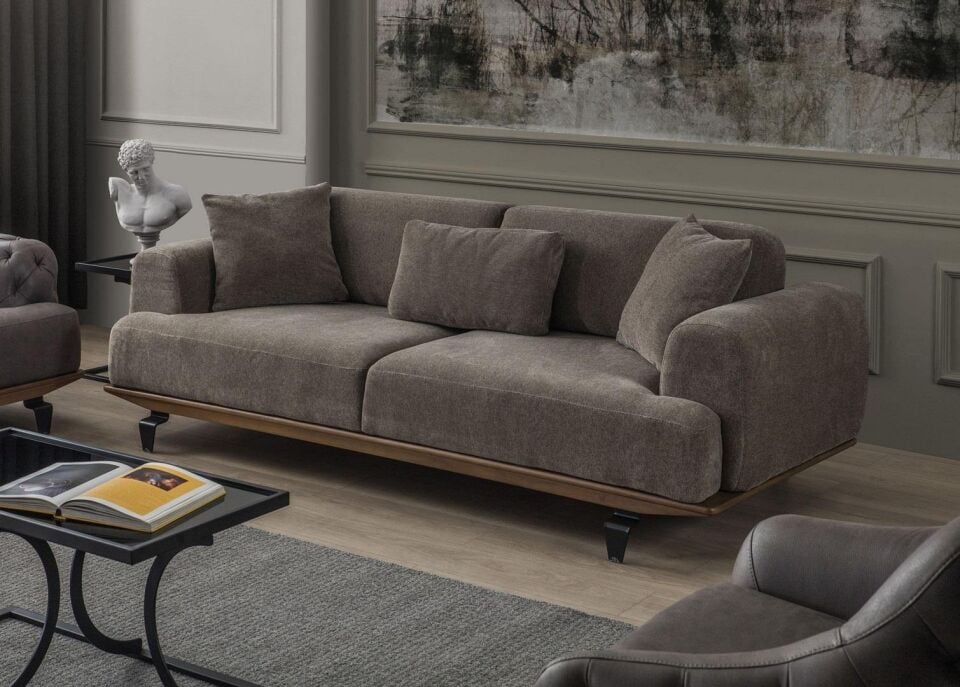 Zinde Diego 3 Lü Koltuk  Düz