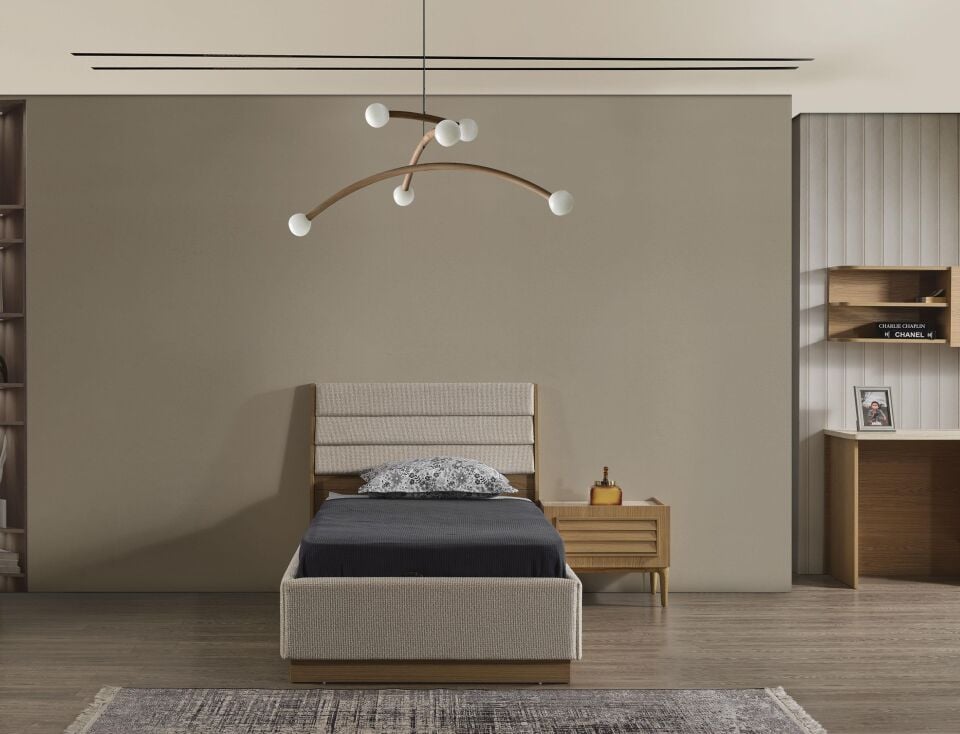 Bym Hera Genç Karyola Başlık Dahil(Bazalı 100*200)