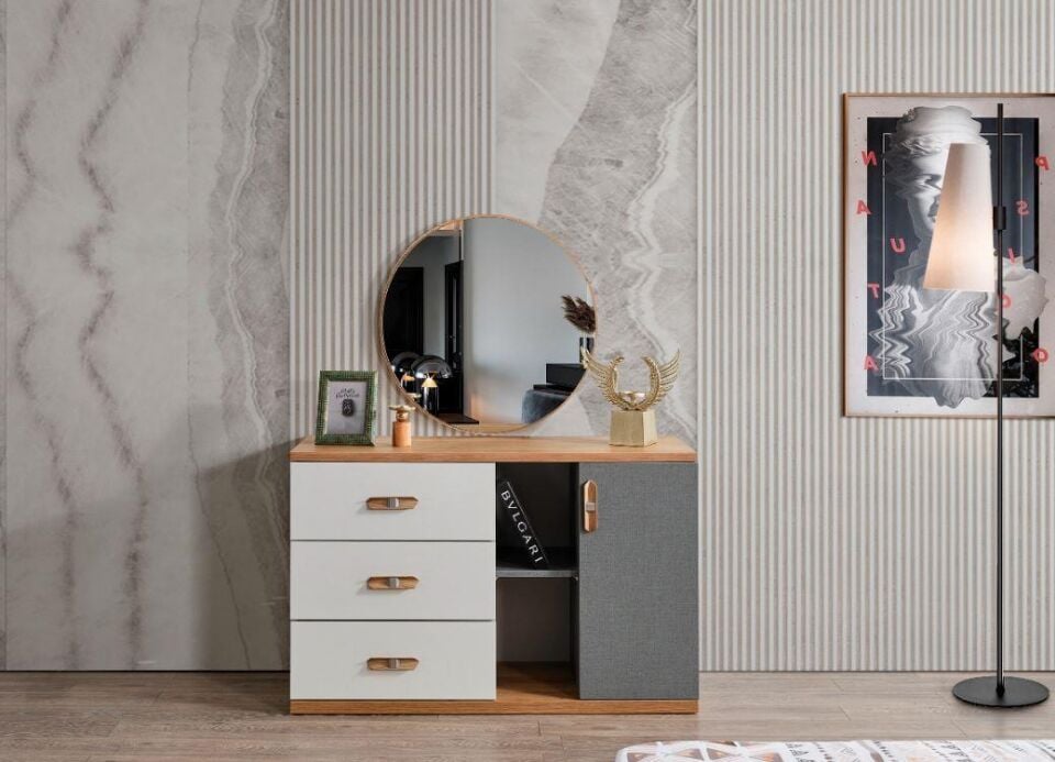 Bym Asya Şifonyer (Ayna Dahil)