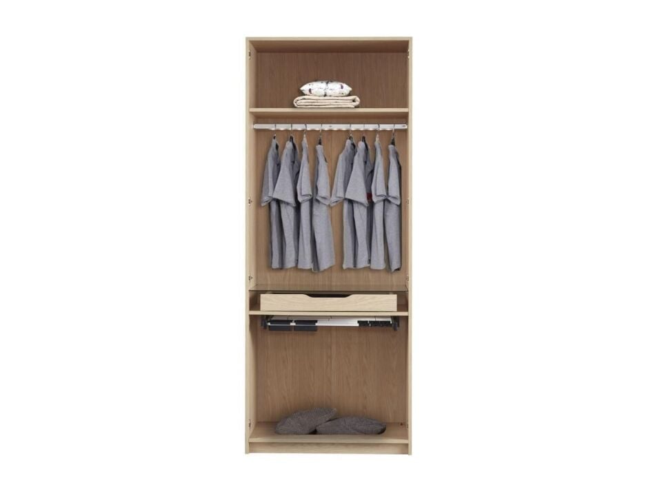 Arn Pera İki Kapılı Pantolonluklu ve Mücevherlikli Dolap Modülü