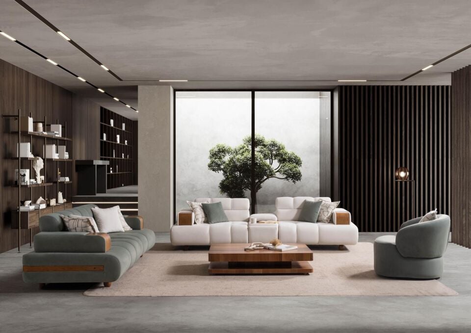 Wes Loft Koltuk Takımı 3+3+1+Sehpa