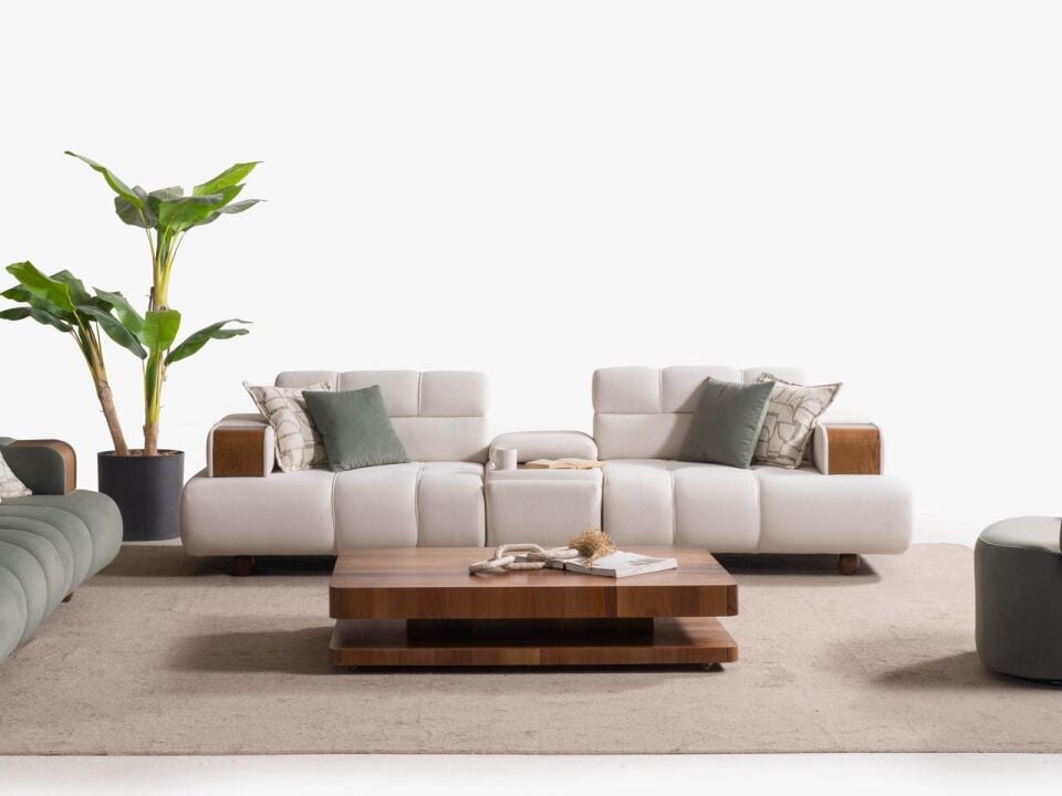Wes Loft 3'lü Koltuk + Sehpa