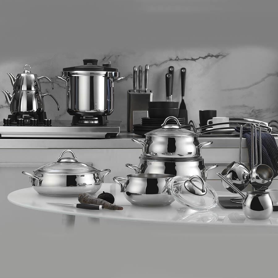 Kütahya 18 Prç Güveç Çelik Çeyiz Seti