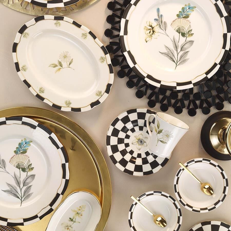 Kütahya 12055 Bone Olympos 28 Prç. Kahvaltı Takımı