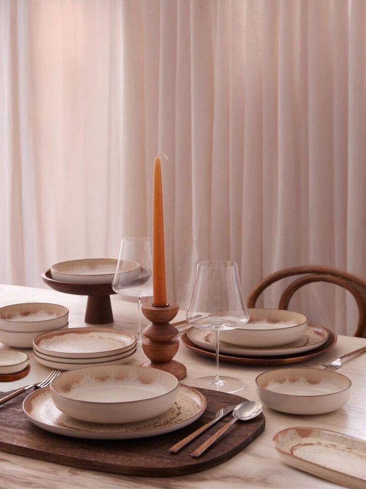 Kütahya Moderna 30 Prç.Kahvaltı Takımı Pearl DG1063 NPMOD30YT880914